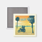 Orangefarbener Landkreis, kalifornische Strände Magnet (Vorderseite/Rückseite)