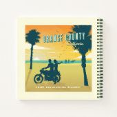 Orangefarbener Landkreis, kalifornische Strände Notizblock (Rückseite)