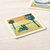 Orangefarbener Landkreis, kalifornische Strände Rechteckiger Pappuntersetzer (angewinkelt)