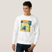 Orangefarbener Landkreis, kalifornische Strände Sweatshirt (Vorne ganz)