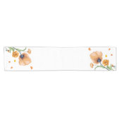 Orangefarbener Mohn Kurzer Tischläufer (Horizontal)