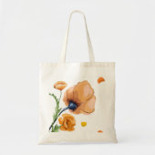 Orangefarbener Mohn Tragetasche (Vorne)