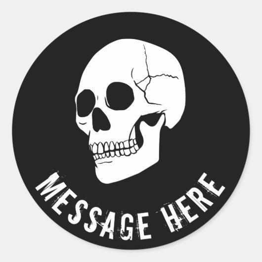 Orangefarbener Orange-Sticker für den runden Stick Runder Aufkleber (Vorderseite)