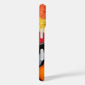 Orangefarbener Pfeffer in schwarzem Bratpfanne, fa Case-Mate iPhone Hülle (Rückseite / Rechts)