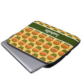 Orangefarbener Pfirsichgewächse Laptopschutzhülle (Vorne Knopf)