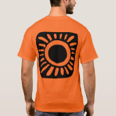 Orangefarbener Pop T-Shirt (Rückseite)