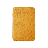 Orangefarbener Pullover, texturierter Hintergrund. Badematte (Vorderseite Vertikal)