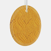 Orangefarbener Pullover, texturierter Hintergrund. Ornament Aus Glas (Vorderseite Rechts)