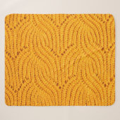 Orangefarbener Pullover, texturierter Hintergrund. Sherpadecke (Vorderseite (Horizontal))