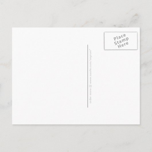 orangefarbener QR-Code Einladungspostkarte (Rückseite)