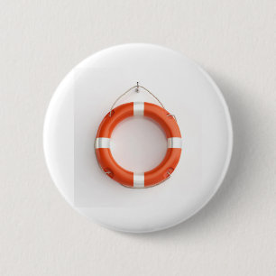Orangefarbener Ring Button