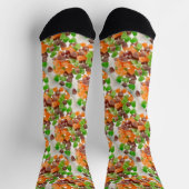Orangefarbener Rotgummi Bonbons, bestreut Socken (Oben)