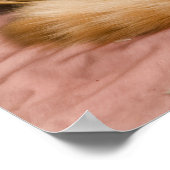 Orangefarbener Schlaf in Hürde Poster (Ecke)