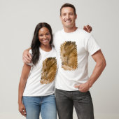 Orangefarbener Schlaf in Hürde T-Shirt (Unisex)
