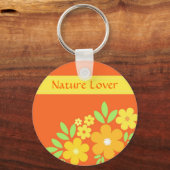 Orangefarbener Schlüsselanhänger (Vorderseite)