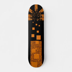Orangefarbener Skate Quadrate Sterne Skateboard
