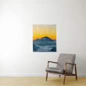 Orangefarbener Sonnenaufgang oberhalb von Uršlja g Wandteppich (Beispiel)