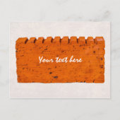 Orangefarbener Stein - Atom der Schöpfung Postkarte (Vorderseite)