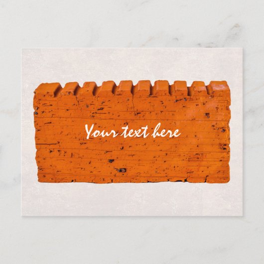 Orangefarbener Stein - Atom der Schöpfung Postkarte (Vorderseite)