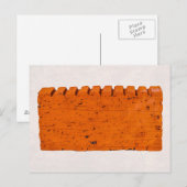 Orangefarbener Stein - Atom der Schöpfung Postkarte (Vorne/Hinten)