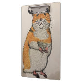 Orangefarbener syrischer Hamster Zwischenablage Klemmbrett (Links)