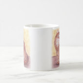Orangefarbener Tierkaffee Kaffeetasse (Mittel)