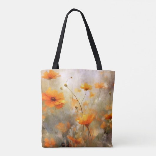 Orangefarbener Traum Hintergrund Textur Tasche (Rückseite)