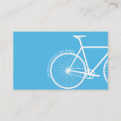 Orangefarbener und blauer Beruflicher Radfahrer Visitenkarte (Rückseite)