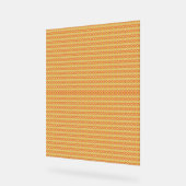 orangefarbener und gelber Hintergrund mit kleinen  Acrylschild (Winkel)