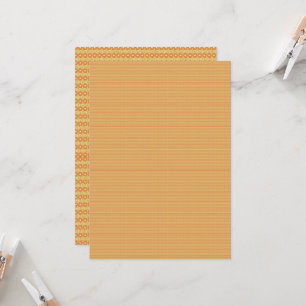 orangefarbener und gelber Hintergrund mit kleinen Einladung