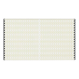 orangefarbener und gelber Hintergrund mit kleinen  Namenschild