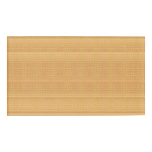 orangefarbener und gelber Hintergrund mit kleinen  Namenschild (Vorderseite)