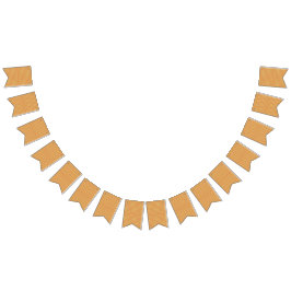 orangefarbener und gelber Hintergrund mit kleinen  Wimpelkette