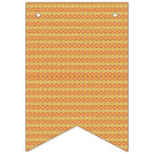 orangefarbener und gelber Hintergrund mit kleinen  Wimpelkette (Zweite Fahne)