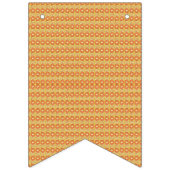 orangefarbener und gelber Hintergrund mit kleinen  Wimpelkette (Dritte Fahne)