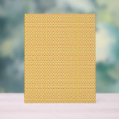 orangefarbener und gelber Hintergrund mit Kreisen Acrylschild (Neutral)