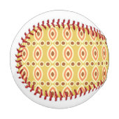 orangefarbener und gelber Hintergrund mit Kreisen Baseball (Vorderseite Links)