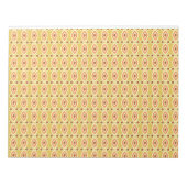 orangefarbener und gelber Hintergrund mit Kreisen Notizblock (Vorderseite)