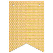 orangefarbener und gelber Hintergrund mit Kreisen Wimpelkette (Zweite Fahne)