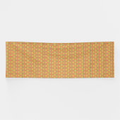 orangefarbener und gelber Hintergrund mit Muster Banner (Horizontal)