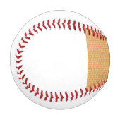 orangefarbener und gelber Hintergrund mit Muster Baseball (Vorderseite Links)