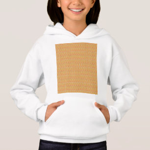 orangefarbener und gelber Hintergrund mit Muster Hoodie