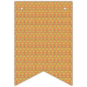 orangefarbener und gelber Hintergrund mit Muster Wimpelkette (Zweite Fahne)