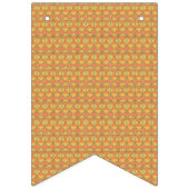 orangefarbener und gelber Hintergrund mit Muster Wimpelkette (Dritte Fahne)