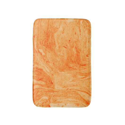 orangefarbener und gelber Marmorstein Badematte (Vorderseite Vertikal)