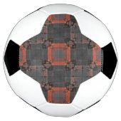 Orangefarbener und grauer Crossroads Fußball (Gedreht)