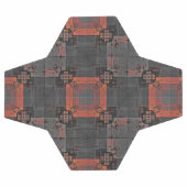 Orangefarbener und grauer Crossroads Fußball (Flach)