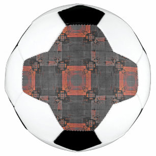 Orangefarbener und grauer Crossroads Fußball