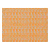 Orangefarbener und grauer Marmor Tischdecke (Vorderseite (Horizontal))