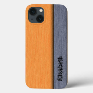 Orangefarbener und grauer moderner Hintergrund Case-Mate iPhone Hülle